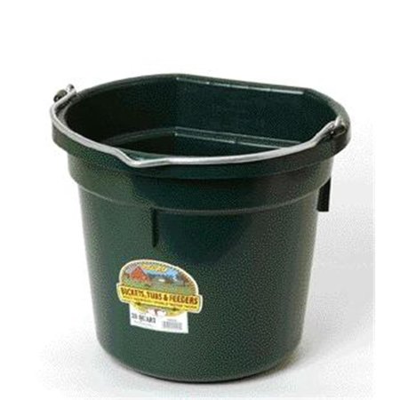 MILLER MFG CO Miller Mfg Co Inc Flat Back Plastic Bucket- Green 20 Quart - P20FBGREEN 464305